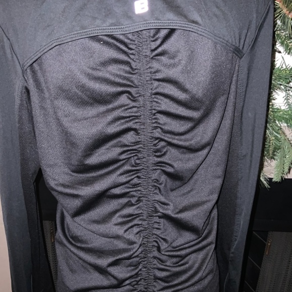 NWT Body Language Sportswear Women Jacket Black Ruched Tie Back Medium RET $148 - Picture 6 of 7